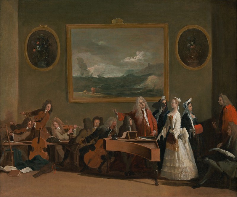 Marco Ricci (1676-1730) - Rehearsal of an opera (c.1709)