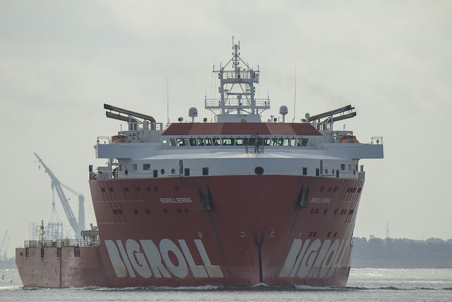 BIGROLL BERING   Deck Cargo Ship  - Nieuwe Waterweg - Hoek van Holland
