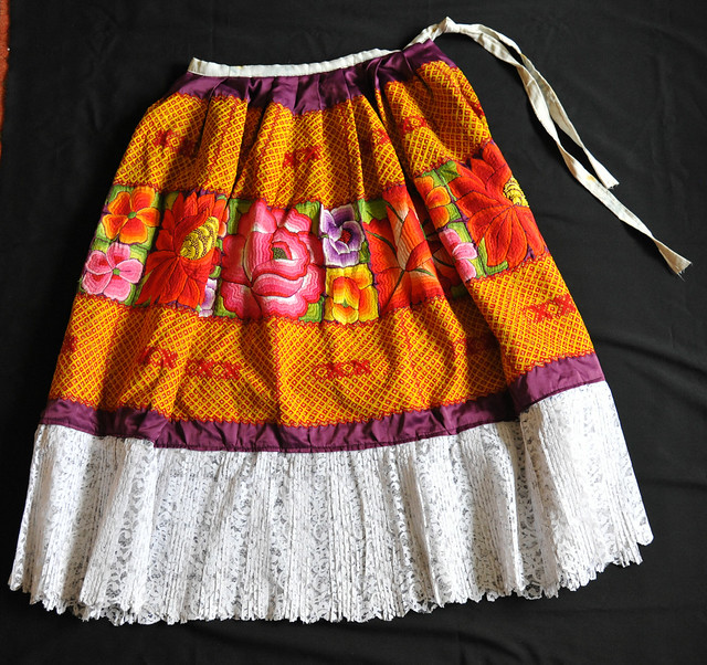 Zapotec Tehuana Skirt Juchitan Oaxaca Mexico