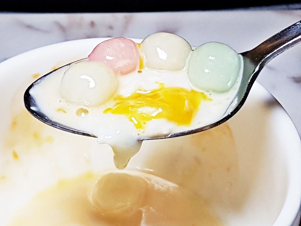 Rice Balls With Sweet Coconut Milk & Egg