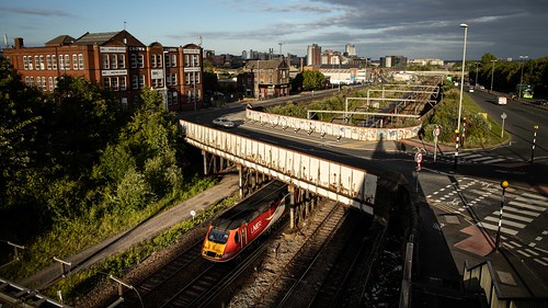 hst armley junction 43272 43312 leeds harrogate intercity 125 sunset