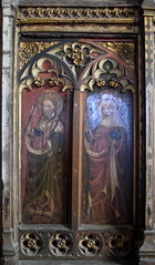 roodscreen: St Edmund and St Clare