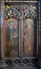 roodscreen: St Petronilla and St Cecilia