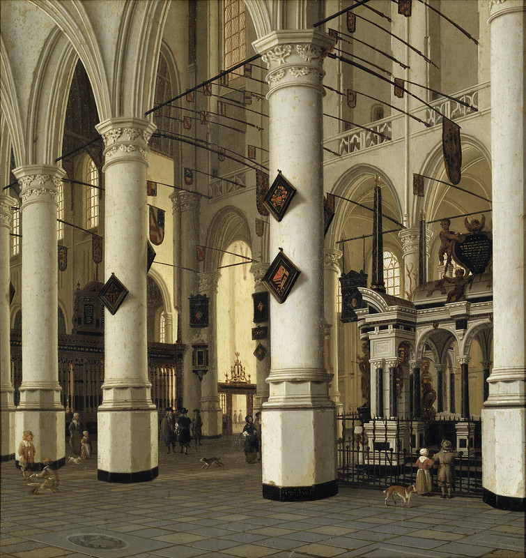 Hendrick Corneliszoon van Vliet (c.1611-1675) - Interior of Nieuwe Kerk, Delft