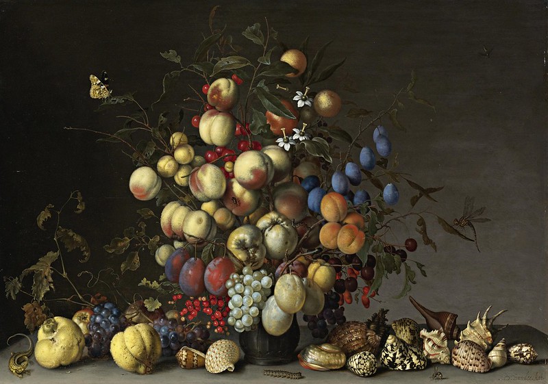 Balthasar van der Ast (c.1593-1657) - Peaches, Plums, Oranges, Apples, Cherries, Grapes, Red Currants, Black Currants, Crab Apples and other Fruit
