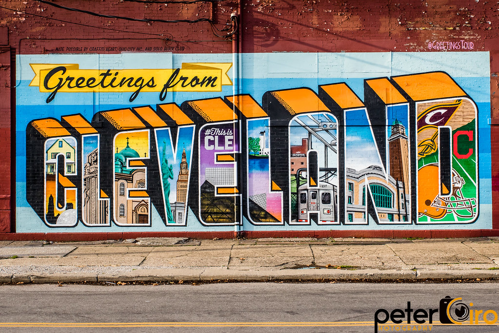 Greetings From Cleveland Mural in Cleveland, Ohio | Greeting… | Flickr