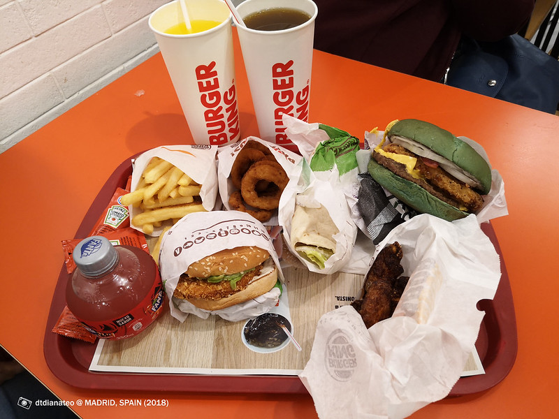 2018 Spain Madrid Lunch Burger King
