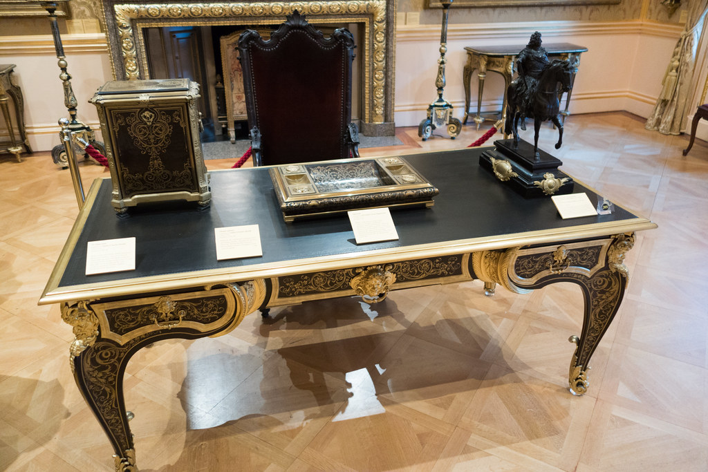 1710 gilded antique desk set Wallace Collection, London, 2… Flickr