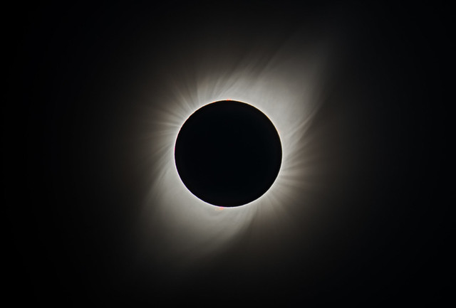 Eclipse Solar en el momento de la Totalidad
