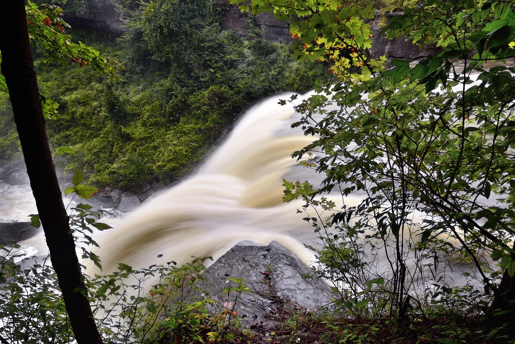 Water Falling Across Brandywine Falls (Cuyahoga Valley National Park)