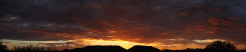 sun set sunset dusk twilight nightfall arizona az sky skyline skyscape arizonasky arizonaskyline arizonaskyscape arizonasunset cloud clouds orange yellow gold golden salmon black canon eos 80d canoneos80d eos80d canon80d tucson tucsonaz july 6 2019 july62019 7619 762019 panorama