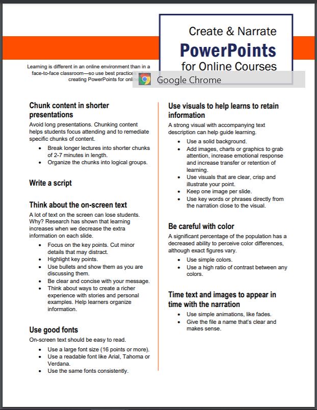 PowerPoint for Handouts