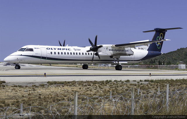 Olympic Air Bombardier Dash-8 Q402 SX-OBC @ Skiathos Airport (LGSK/JSI)