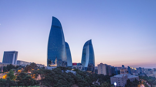 baku azerbaïdjan azerbaidjan sunset azerbaijan