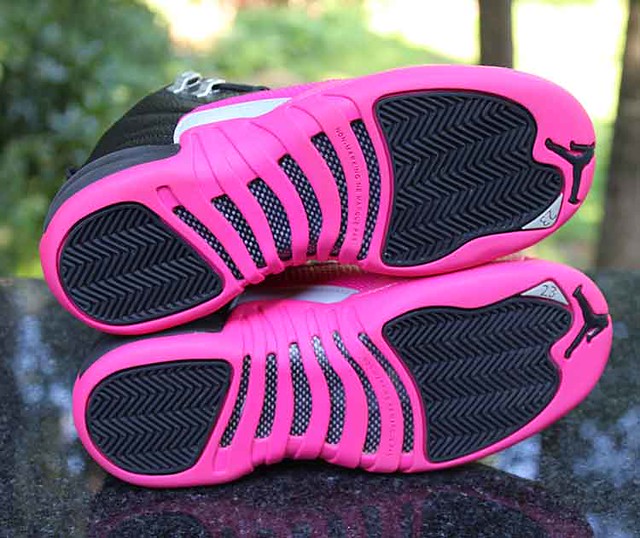 Air Jordan 12 Retro GG Deadly Pink Size 5.5Y Black Silver … | Flickr