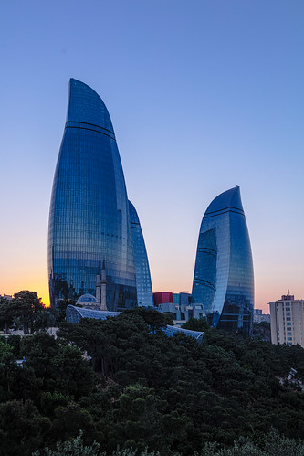 baku azerbaïdjan azerbaidjan sunset azerbaijan
