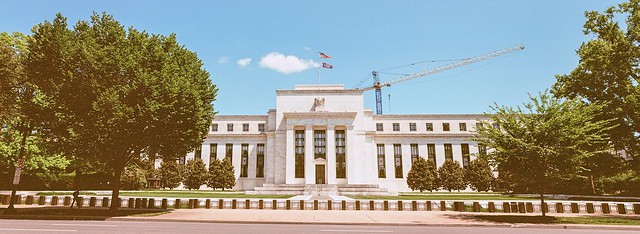 The Federal Reserve Bank, under repair