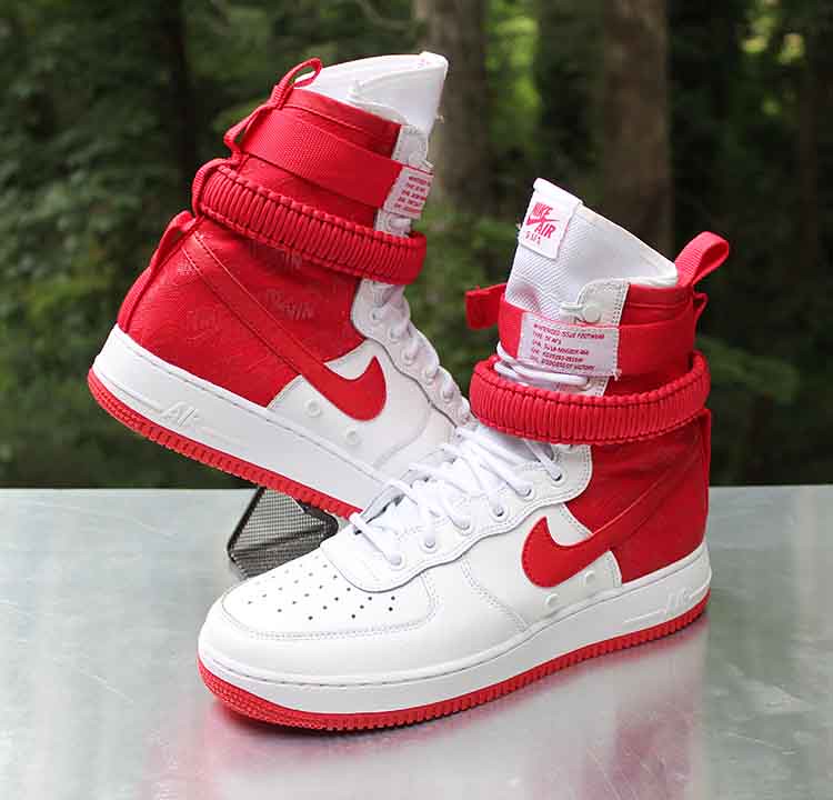 sf air force 1 high university red