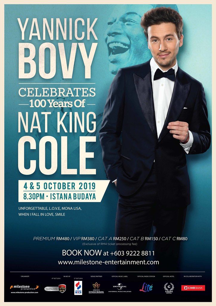 Yannick Bovy Persembahkan Lagu-Lagu Hits Nat King Cole Di Istana Budaya
