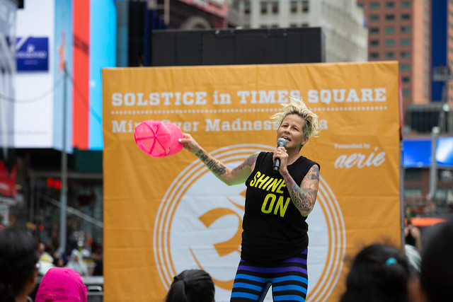 Solstice Yoga in Times Square 2019