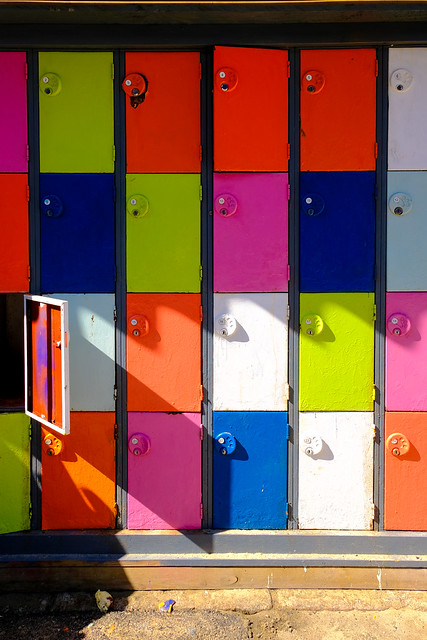 Colourful lockers