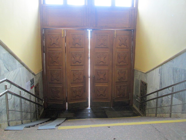 St Petersburg  station doors, Russia
