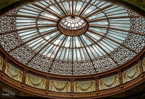 Image of Glass Dome at the Waverly Train Station in Edinburgh, Scotland. 