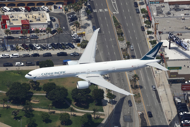 B-KQK, Boeing 777-300ER, Cathay Pacific, Los Angeles