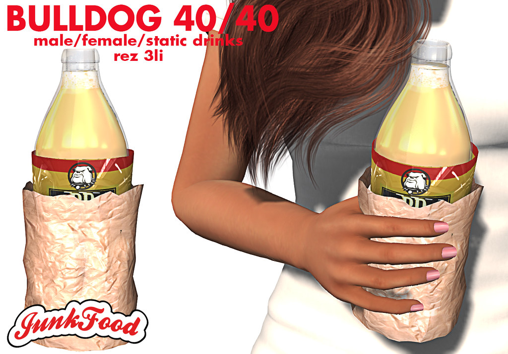 Junk Food - Bull Dog 40/40 Drink - TeleportHub.com Live!