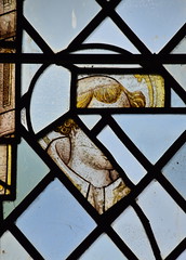fragments, 15th Century: a tonsured saintly cleric