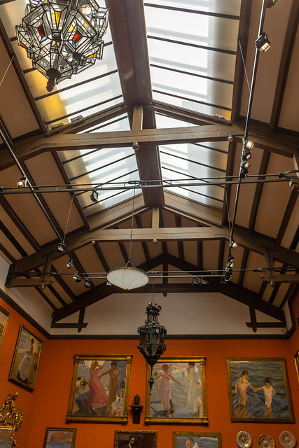 techo sala de estudio interior casa Museo Sorolla Madrid