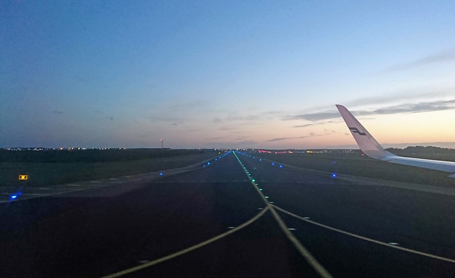 Helsinki Airport, dusk