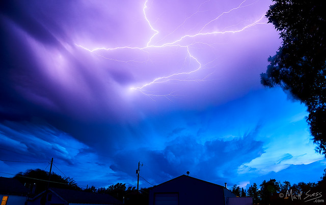 Lightning in Bozeman Montana