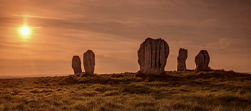 Duddo Sunset by Dave Dixon LRPS, northumberland northumbria duddo stonecircle ancient mystic druid sunset