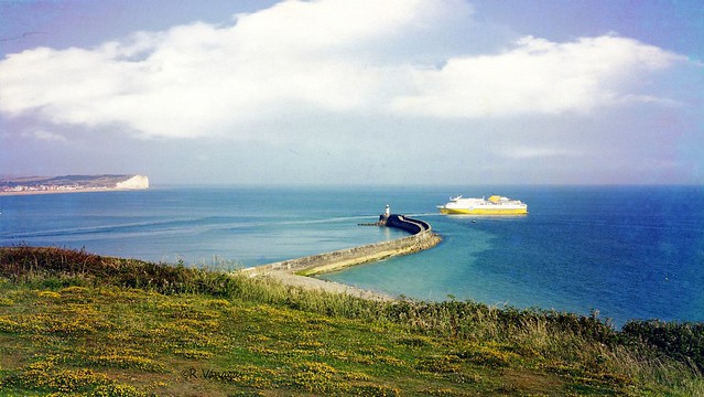 Back to port... View from Castle Hill_ Newhaven_ East Sussex_ England