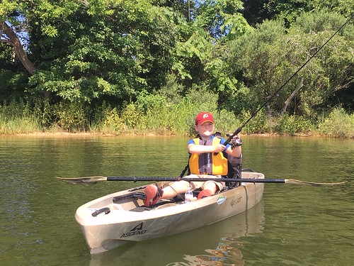 Young Isaac had a great day fishing for white perch recently in his own kayak.