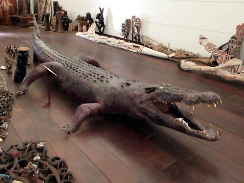 museumasmat asmat agats westpapua irianjaya indonesia crocodile