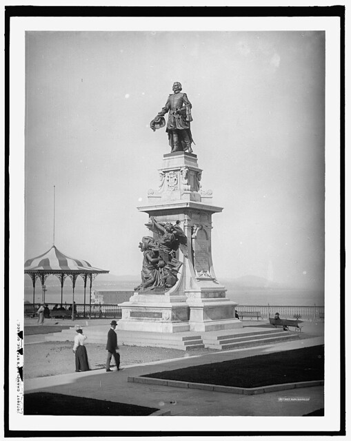 Champlain's statue, Quebec in 1910