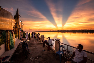 Nong Khai sunset over Laos
