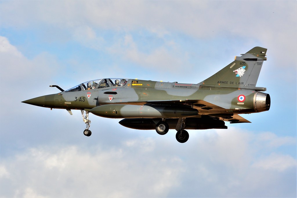 Mirage 2000D  3AS   635 En approche Base 105 Evreux