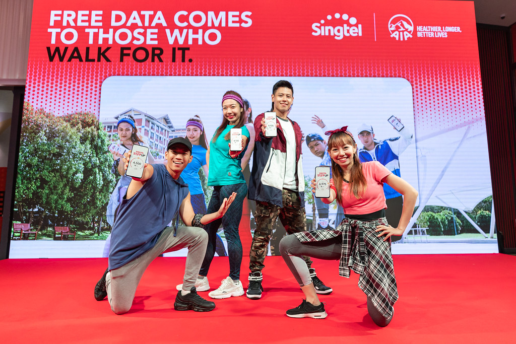 Earn up to 3GB of FREE data monthly by just clocking steps with new Singtel StepUp wellness platform - Alvinology