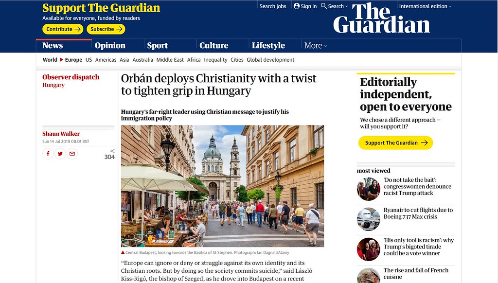 Az új szegedi stadionról, Orbán Viktorról és Kiss-Rigó László püspökről is ír a The Guardian cikke