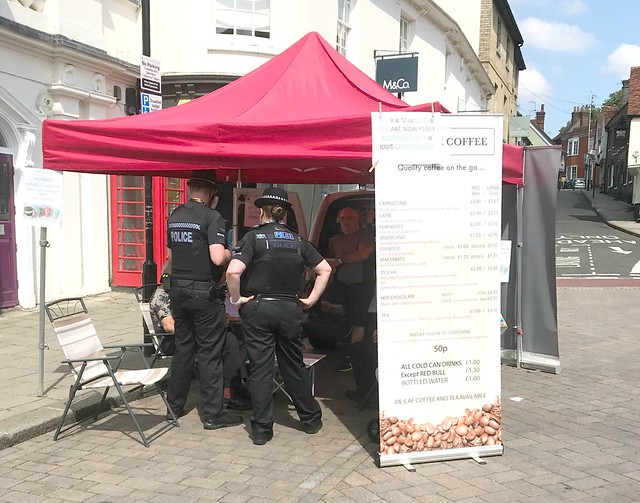 Essex Police at the coffee stall