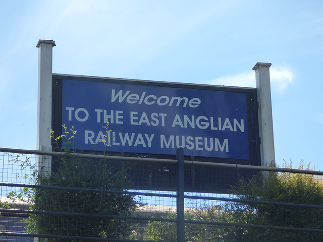 Chappel & Wakes Colne Station - East Anglian Railway Museum - sign - Welcome to the East Anglian Railway Museum