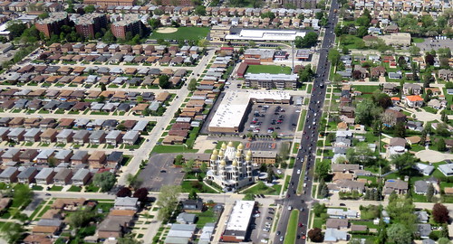 aerial aerien luftaufnahme luftphoto luftbild zrhord chicago illinois neighborhood quartier