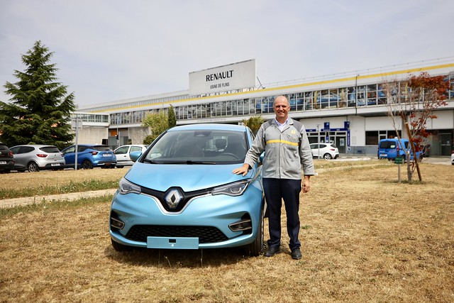 Visite de l'usine Renault de Flins-sur-Seine