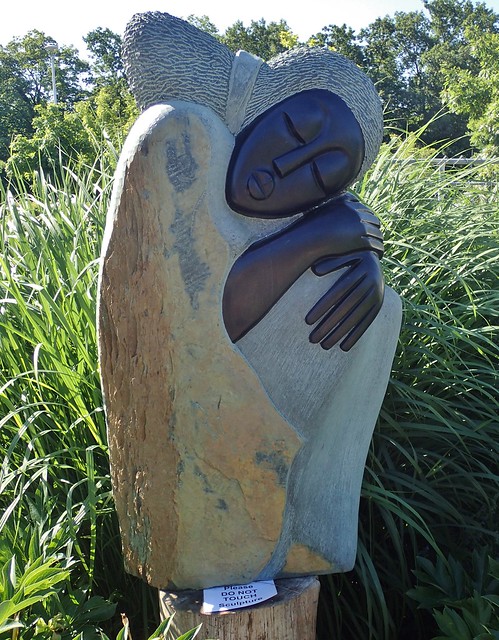 Feeling Vulnerable by Eddy Nyagto with Springstone, Zimsculpt, Edwards Gardens, Toronto, ON