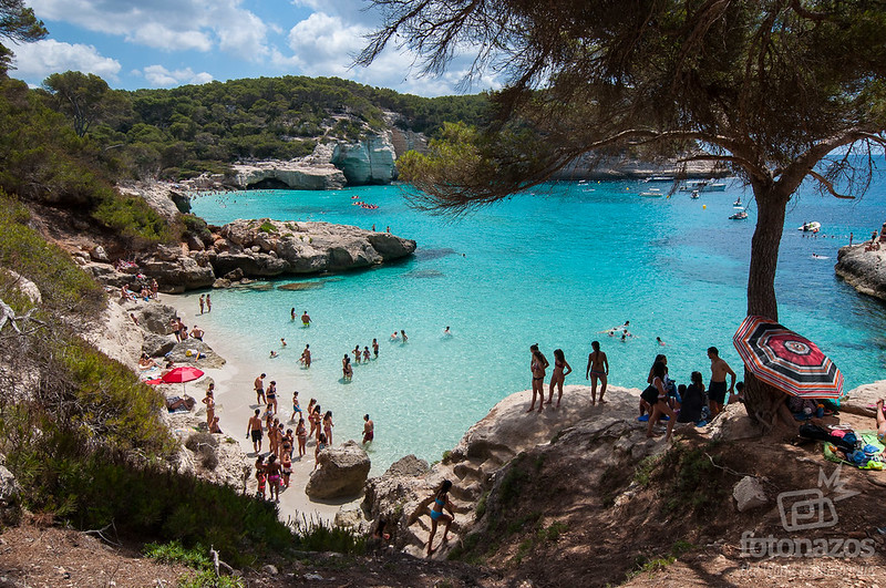 Las calas Mitjana y Mitjaneta de Menorca