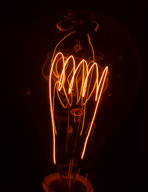 Vintage carbon filament lamps