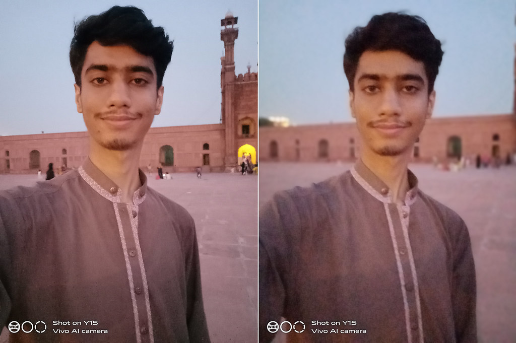 Vivo Y15 evening selfies